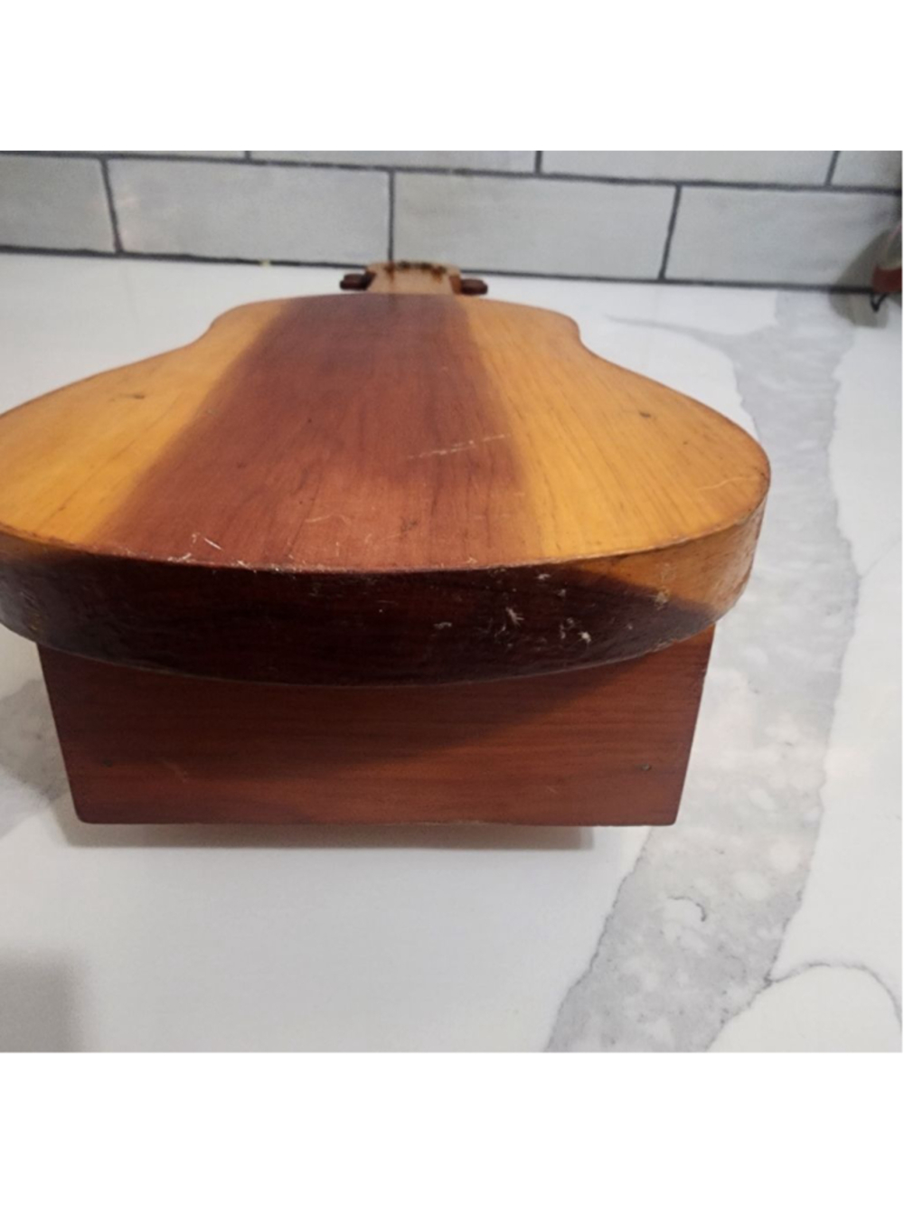 Guitar Wood Shaped Wall Decor Display Shelf. - Picture 4 of 5